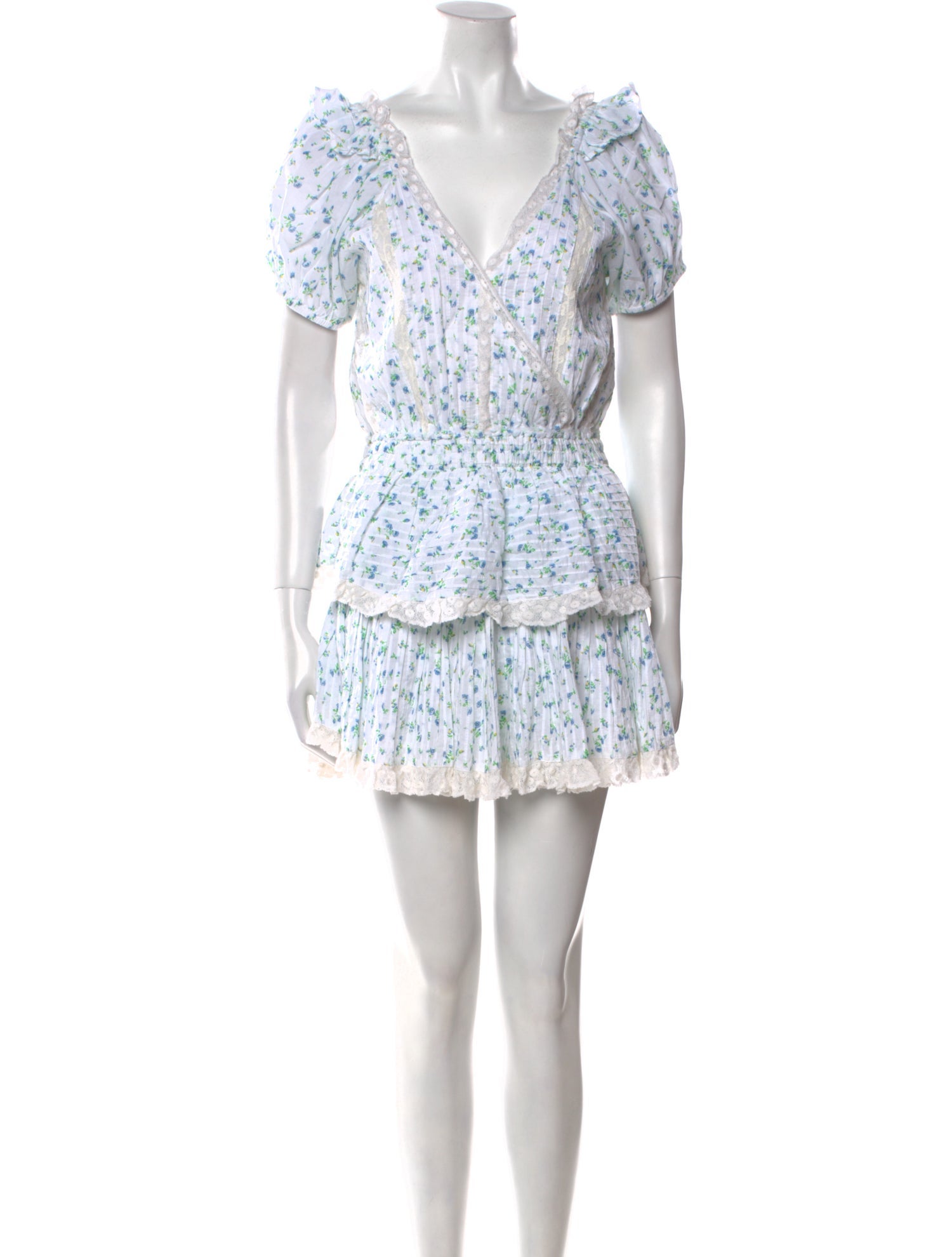 LoveShackFancy Floral Print Mini Dress w/ Tags