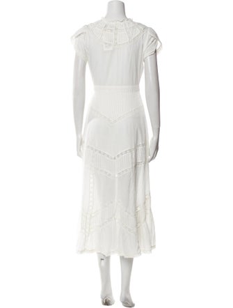 LoveShackFancy Crew Neck Long Dress w/ Tags