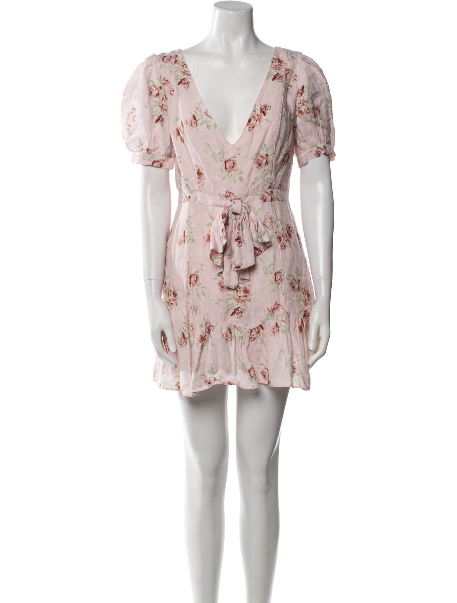 LoveShackFancy Linen Mini Dress