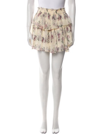 LoveShackFancy Silk Mini Skirt