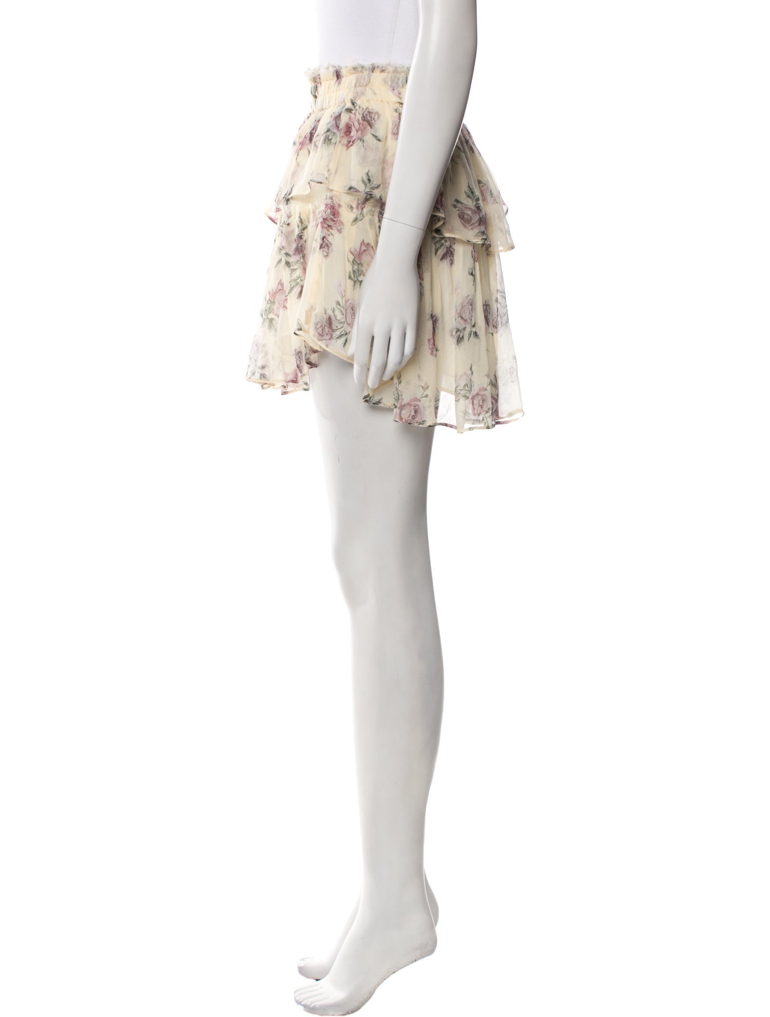 LoveShackFancy Silk Mini Skirt