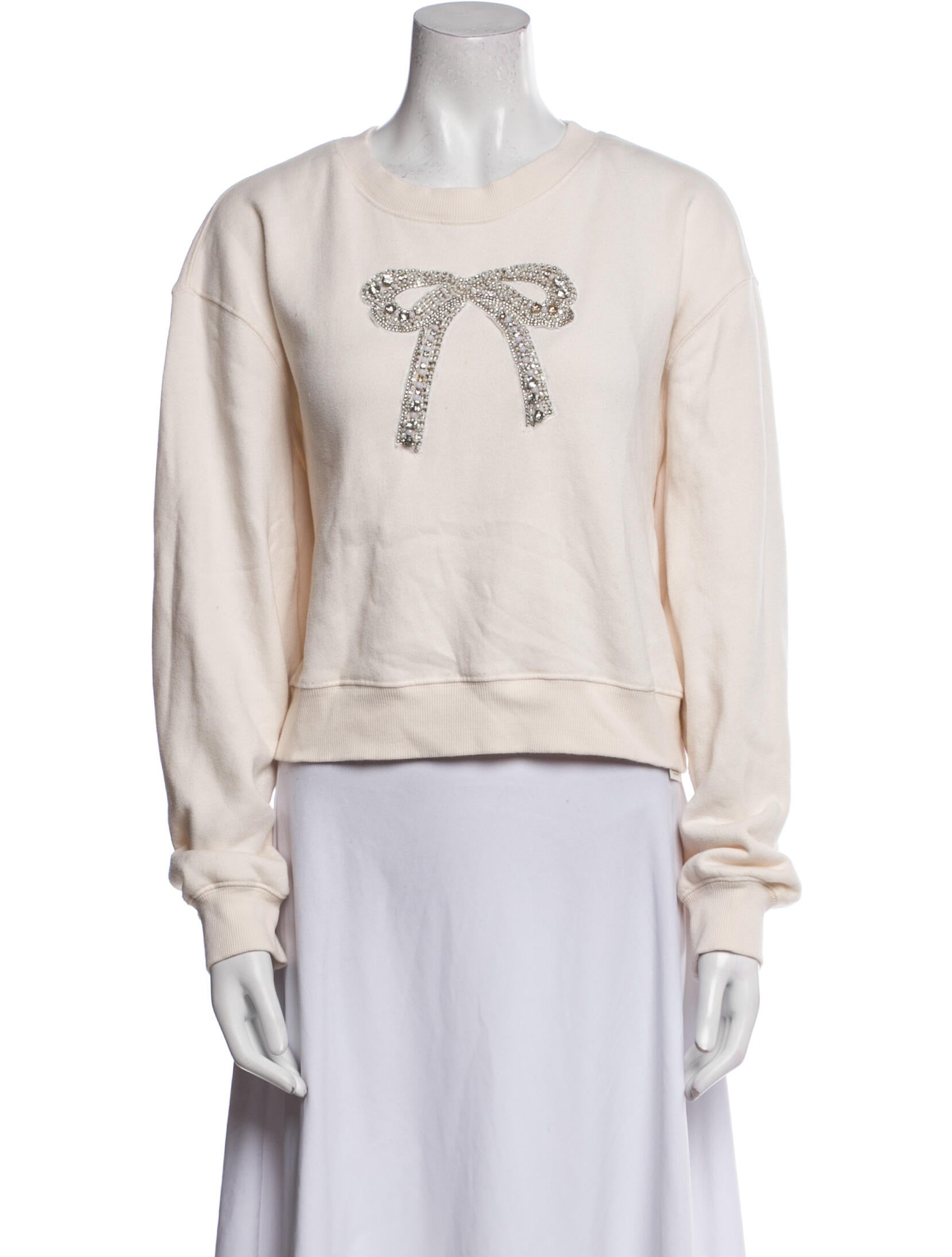 LoveShackFancy Graphic Print Crew Neck Sweatshirt