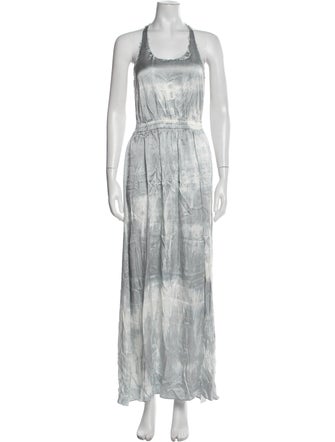 LoveShackFancy Scoop Neck Long Dress