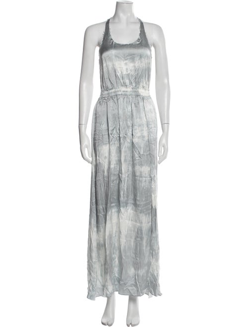 LoveShackFancy Scoop Neck Long Dress