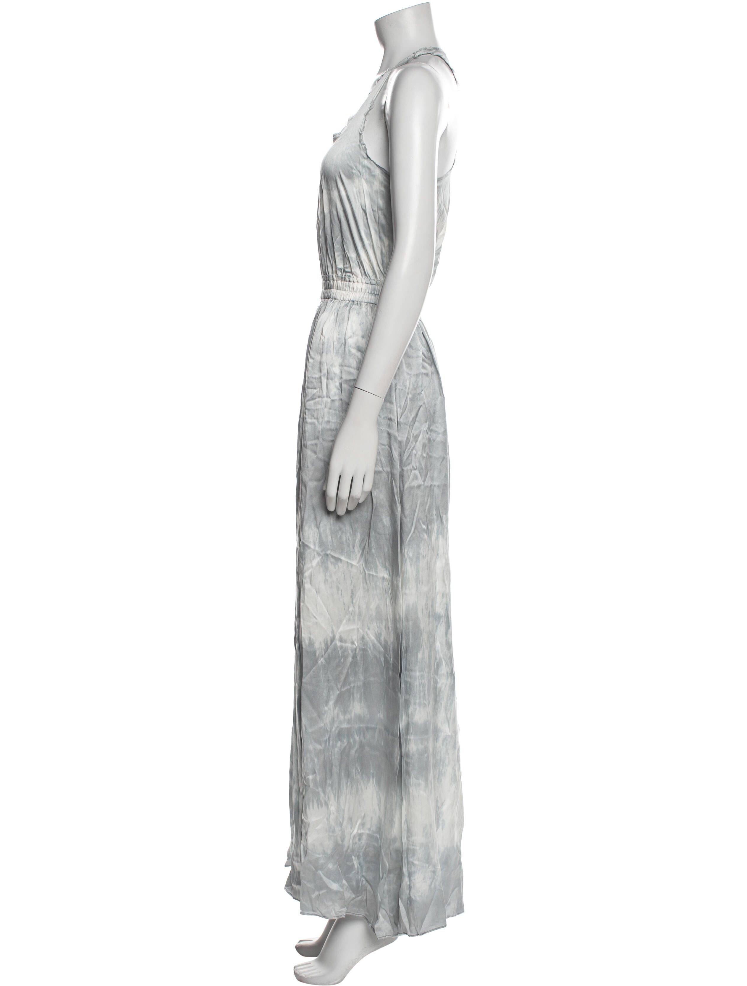 LoveShackFancy Scoop Neck Long Dress