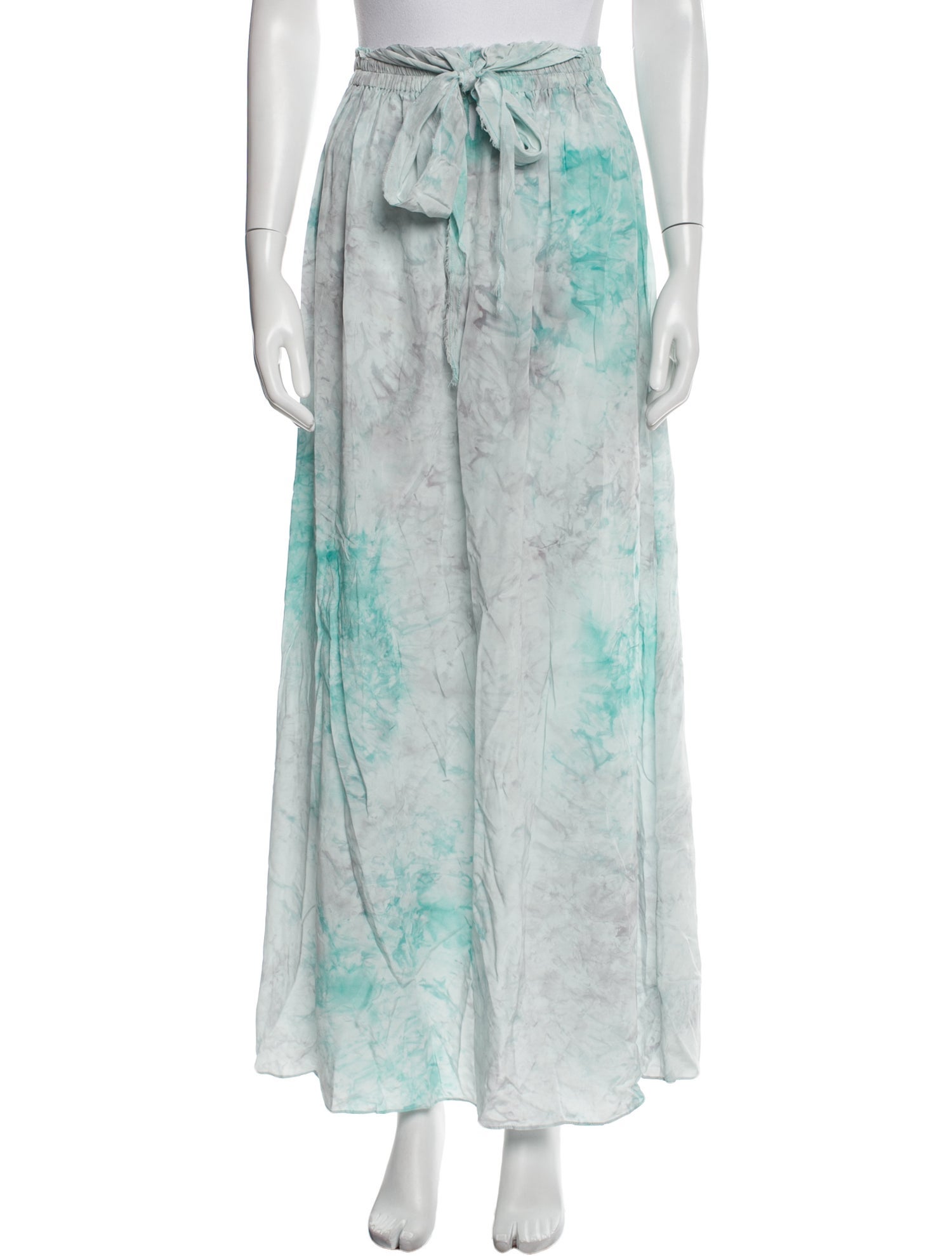 LoveShackFancy Silk Long Skirt