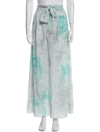 LoveShackFancy Silk Long Skirt