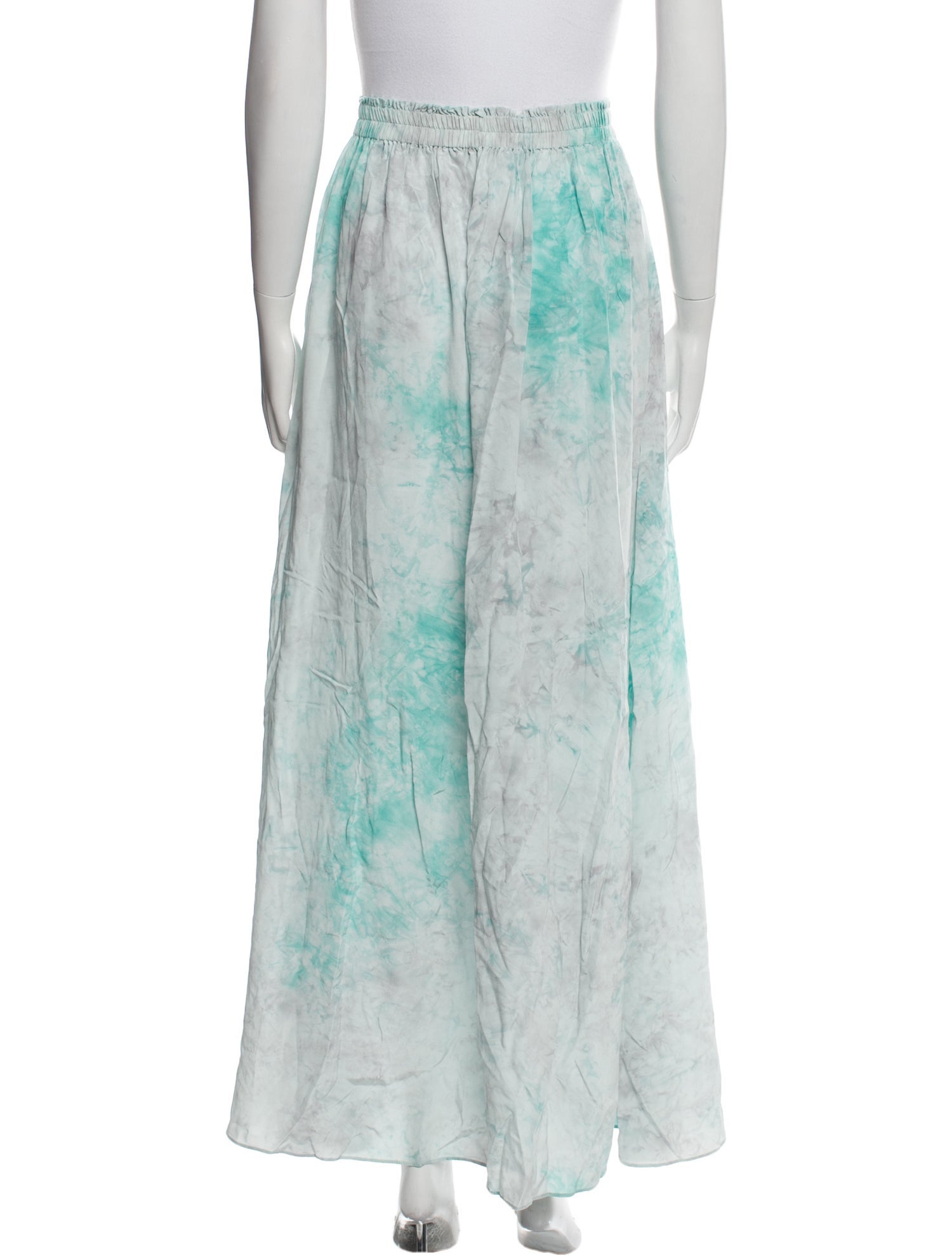 LoveShackFancy Silk Long Skirt