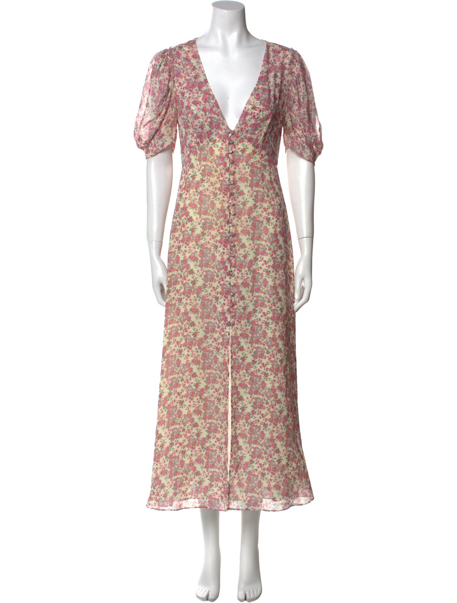 LoveShackFancy Silk Long Dress