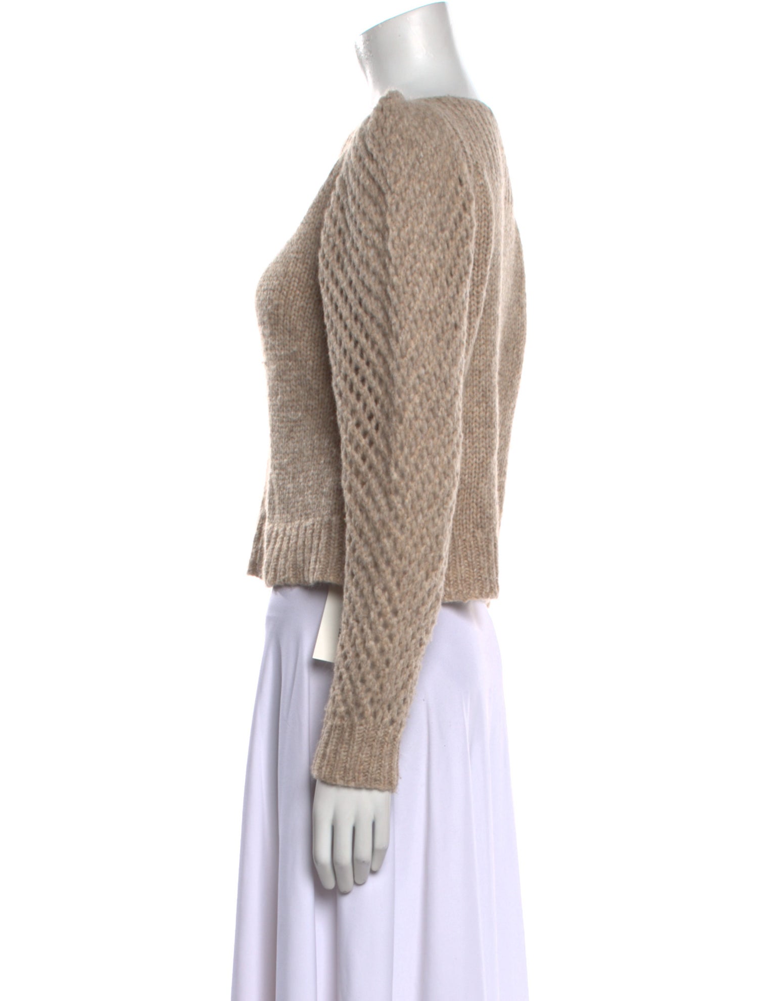 LoveShackFancy Baby Alpaca Bateau Neckline Sweater