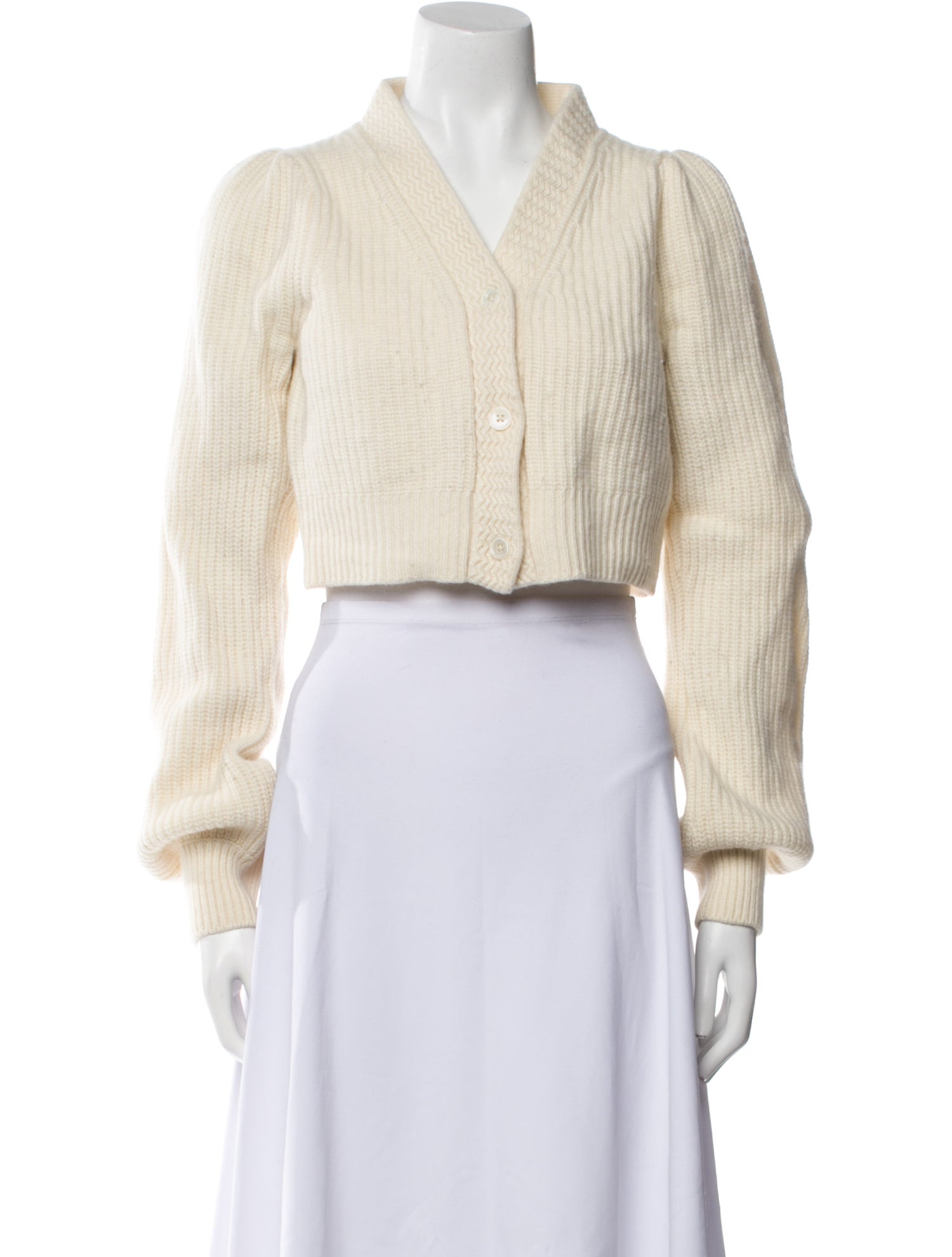 LoveShackFancy Wool V-Neck Sweater