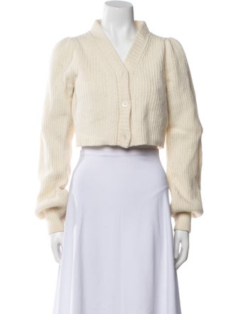 LoveShackFancy Wool V-Neck Sweater