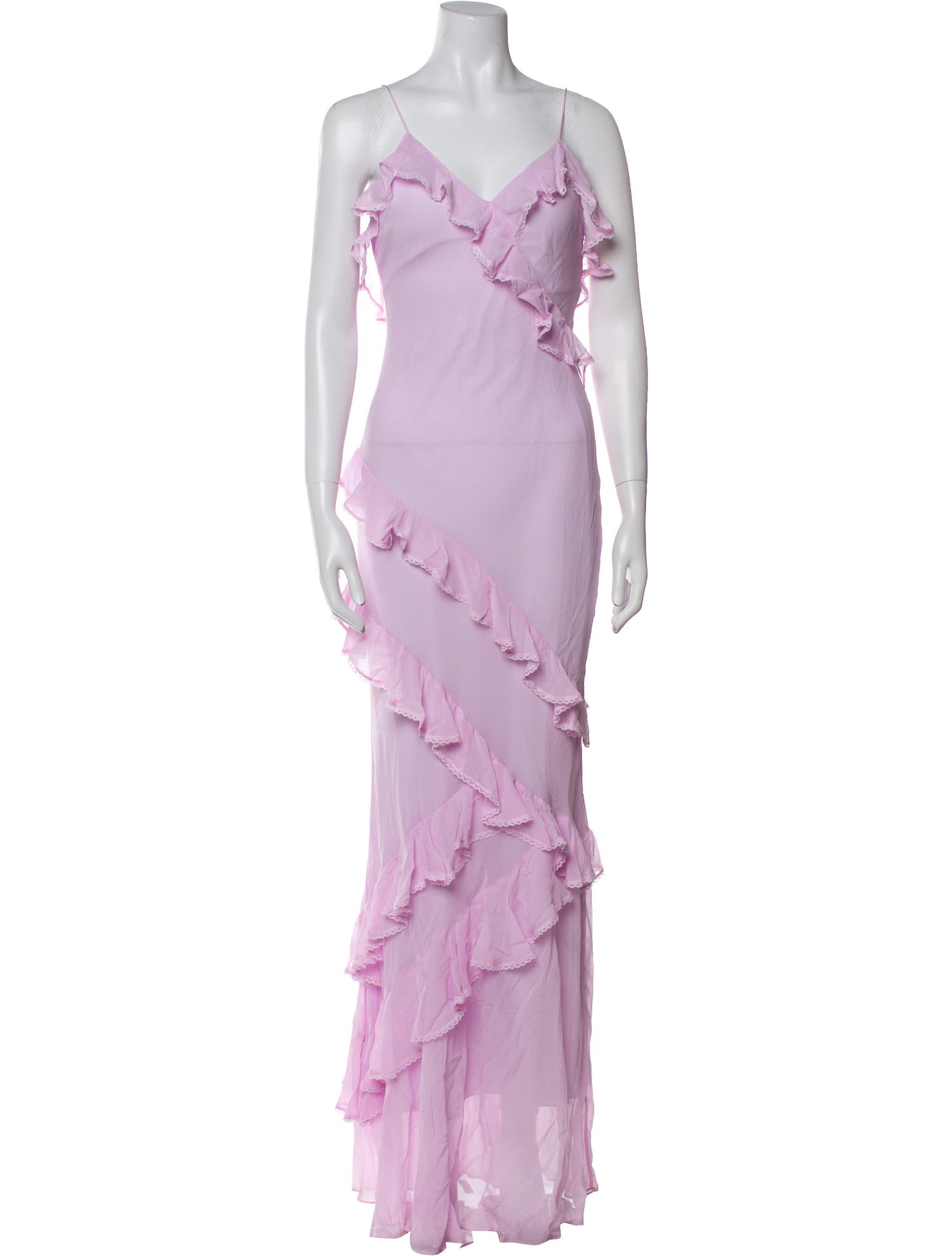 LoveShackFancy V-Neck Long Dress