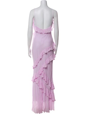 LoveShackFancy V-Neck Long Dress