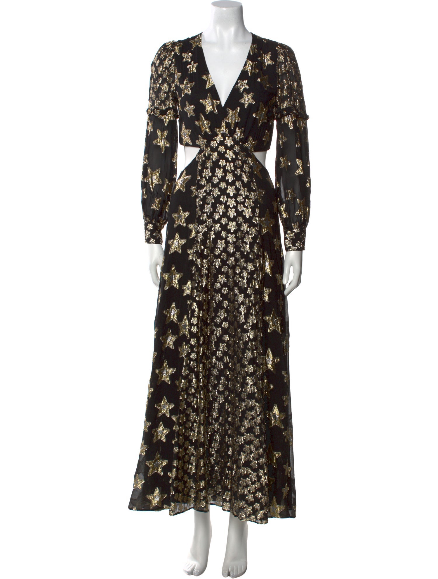 LoveShackFancy Floral Print Long Dress