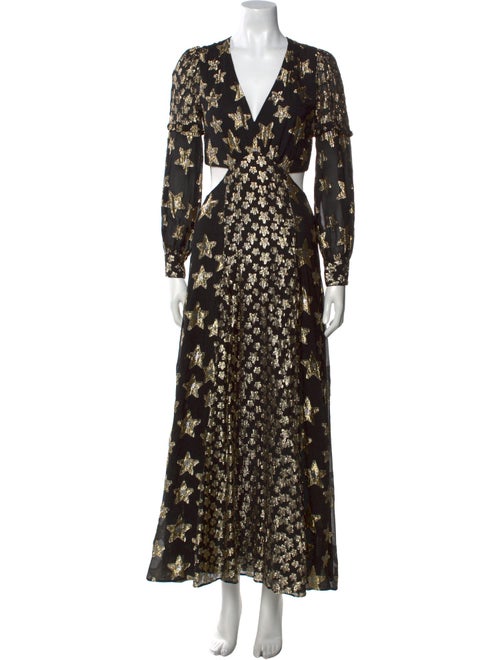 LoveShackFancy Floral Print Long Dress