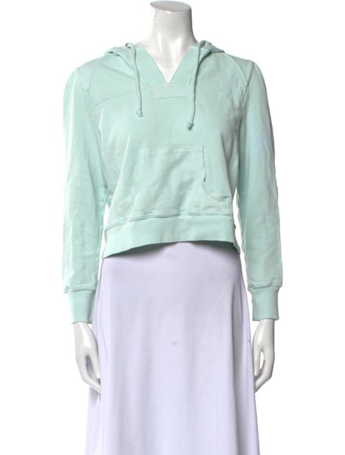 LoveShackFancy V-Neck Long Sleeve Sweatshirt