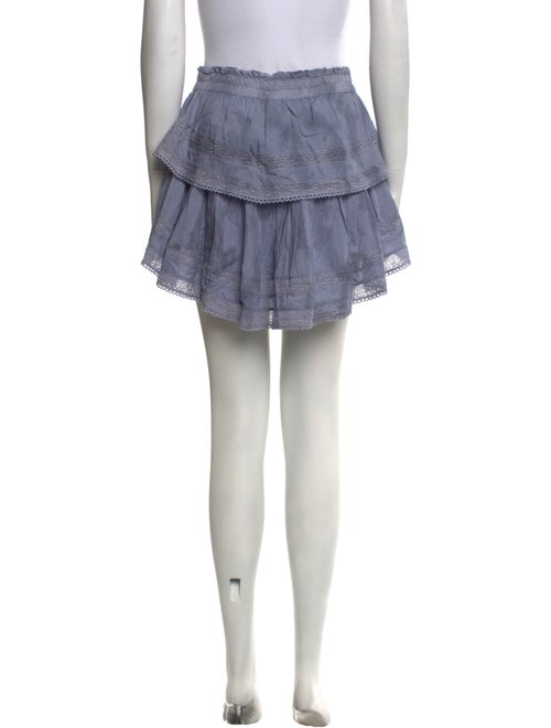 LoveShackFancy Raw-Edge Trim Mini Skirt w/ Tags