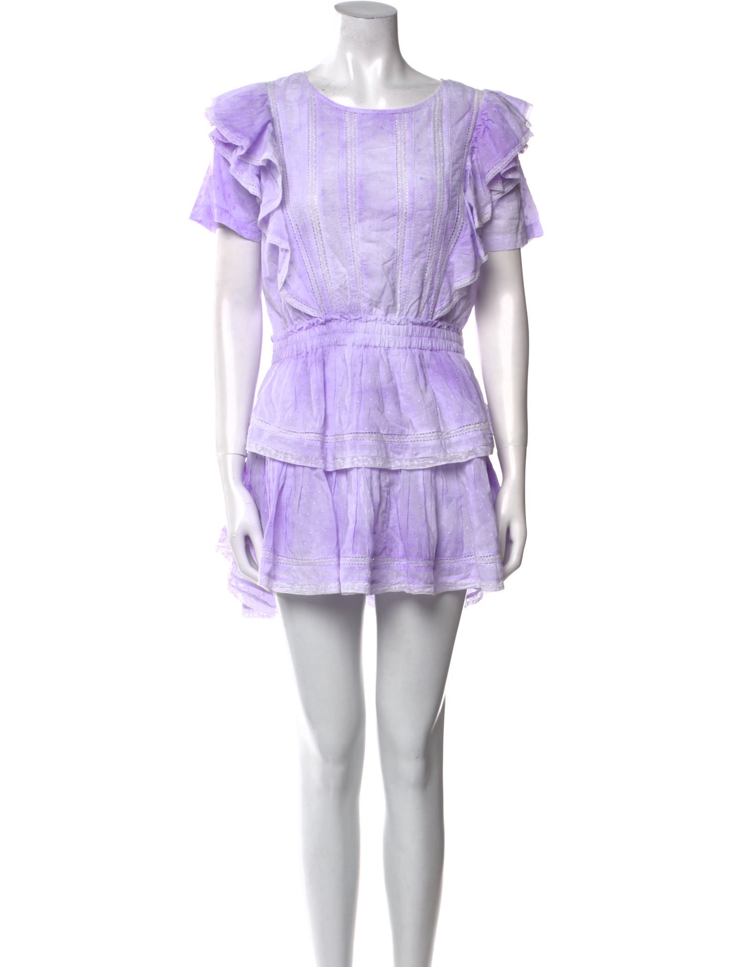 LoveShackFancy Tie-Dye Print Mini Dress