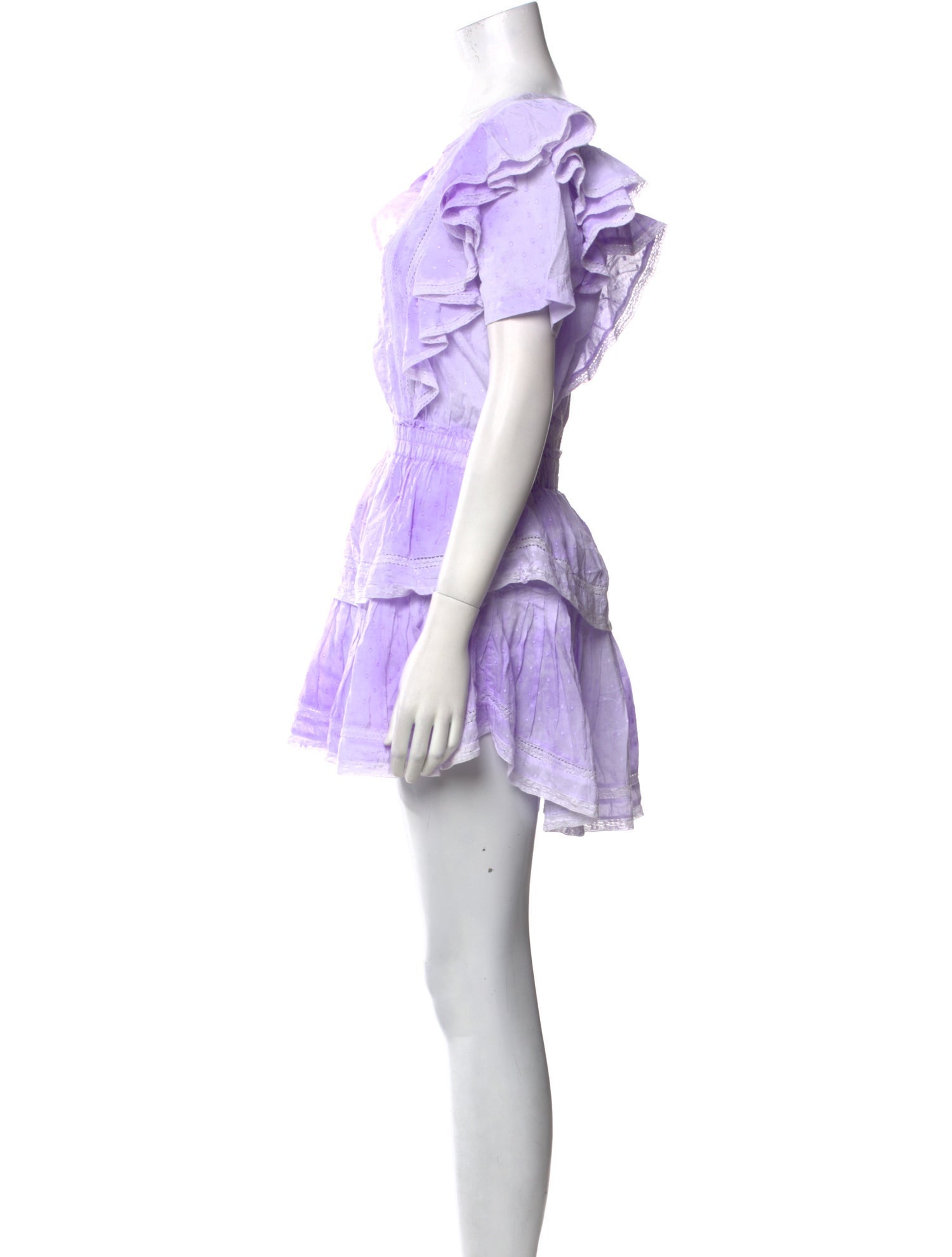 LoveShackFancy Tie-Dye Print Mini Dress