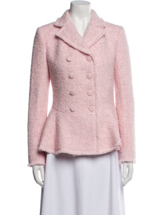 LoveShackFancy Tweed Pattern Blazer