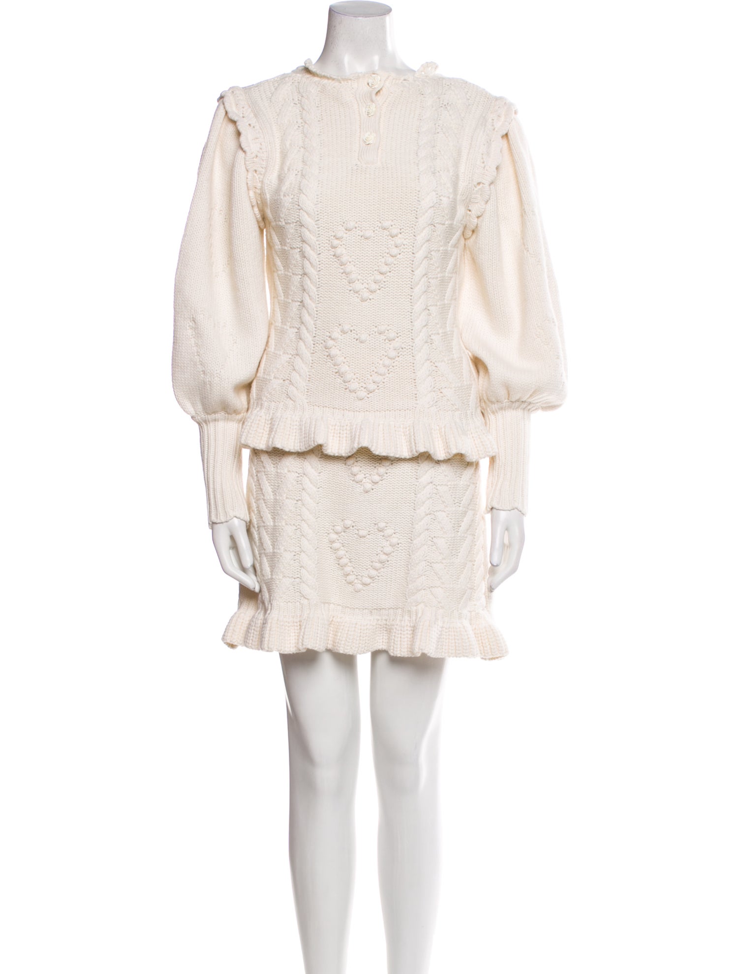 LoveShackFancy Nylon Patterned Skirt Set