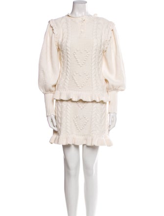 LoveShackFancy Nylon Patterned Skirt Set