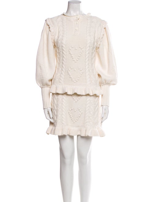 LoveShackFancy Nylon Patterned Skirt Set