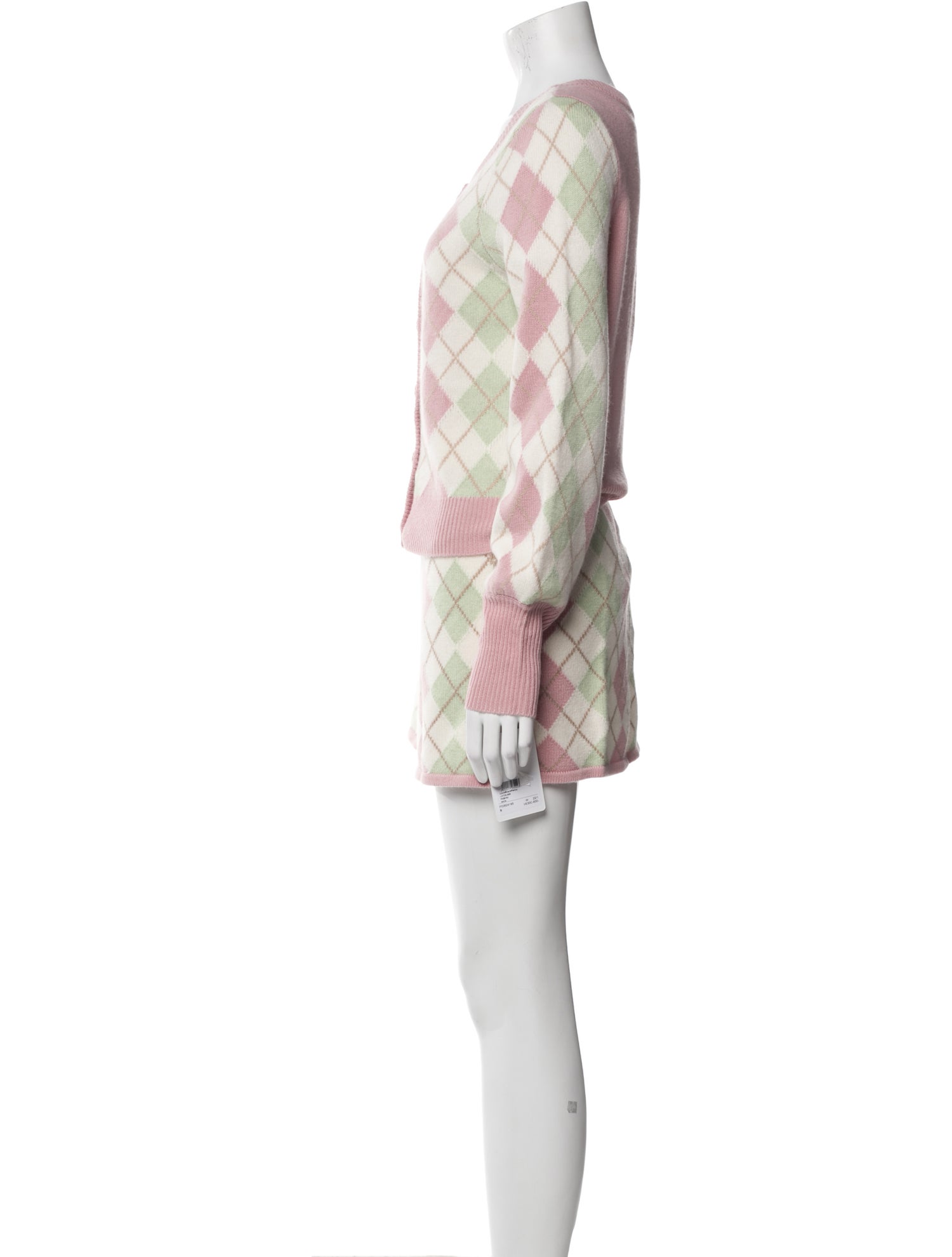 LoveShackFancy Wool Plaid Print Skirt Set w/ Tags