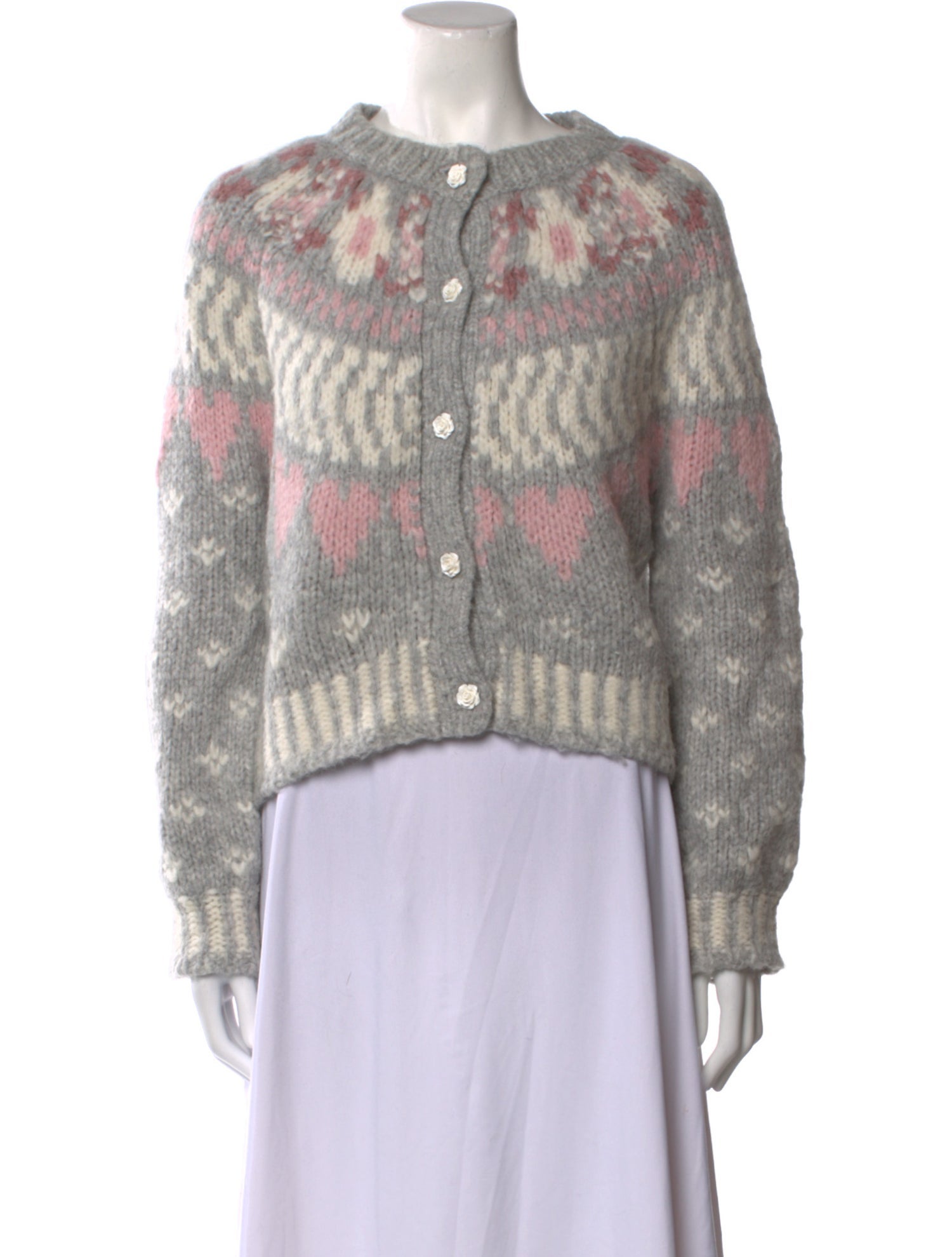 LoveShackFancy Alpaca Printed Sweater