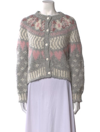 LoveShackFancy Alpaca Printed Sweater