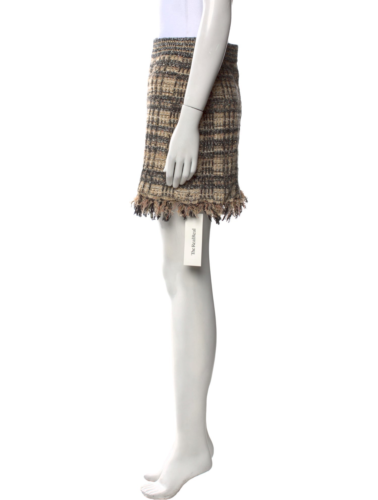 LoveShackFancy Tweed Pattern Mini Skirt w/ Tags