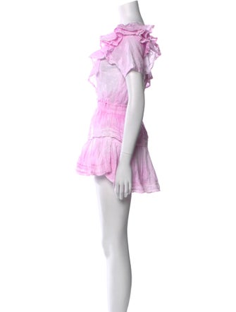 LoveShackFancy Scoop Neck Mini Dress