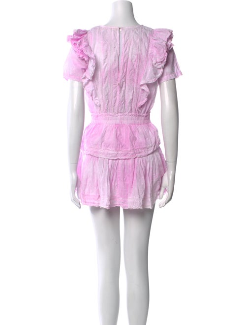 LoveShackFancy Scoop Neck Mini Dress