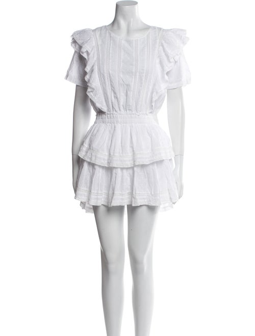 LoveShackFancy Scoop Neck Mini Dress