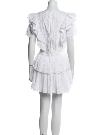 LoveShackFancy Scoop Neck Mini Dress