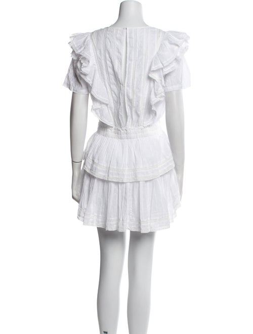 LoveShackFancy Scoop Neck Mini Dress