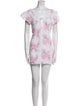 LoveShackFancy Floral Print Mini Dress