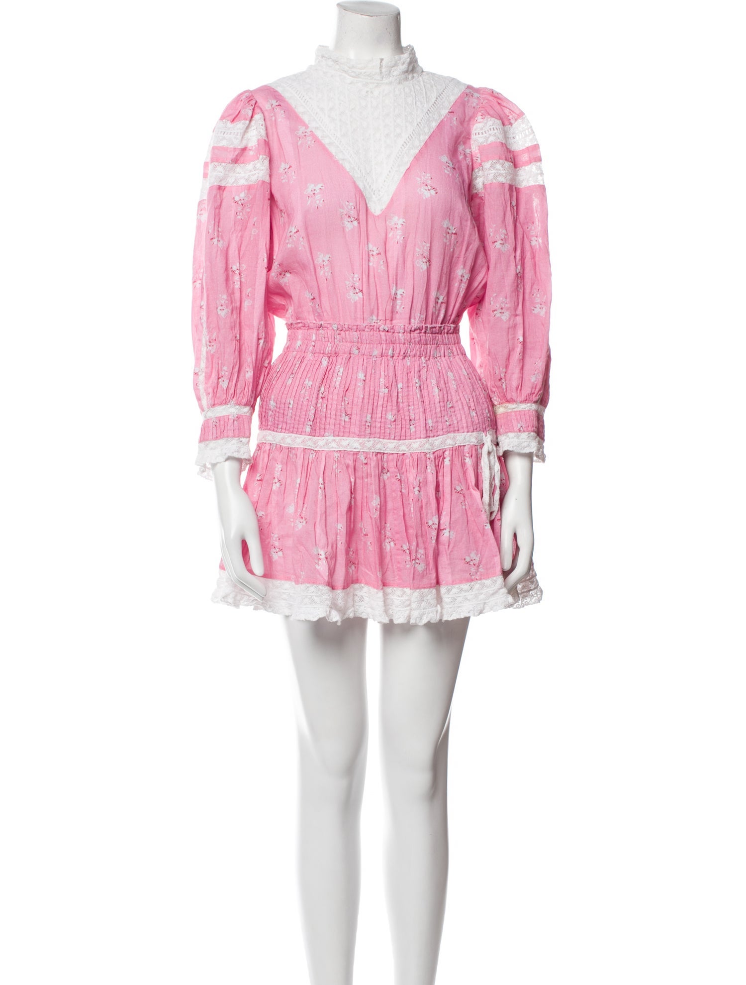 LoveShackFancy Striped Mini Dress