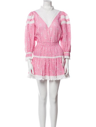 LoveShackFancy Striped Mini Dress