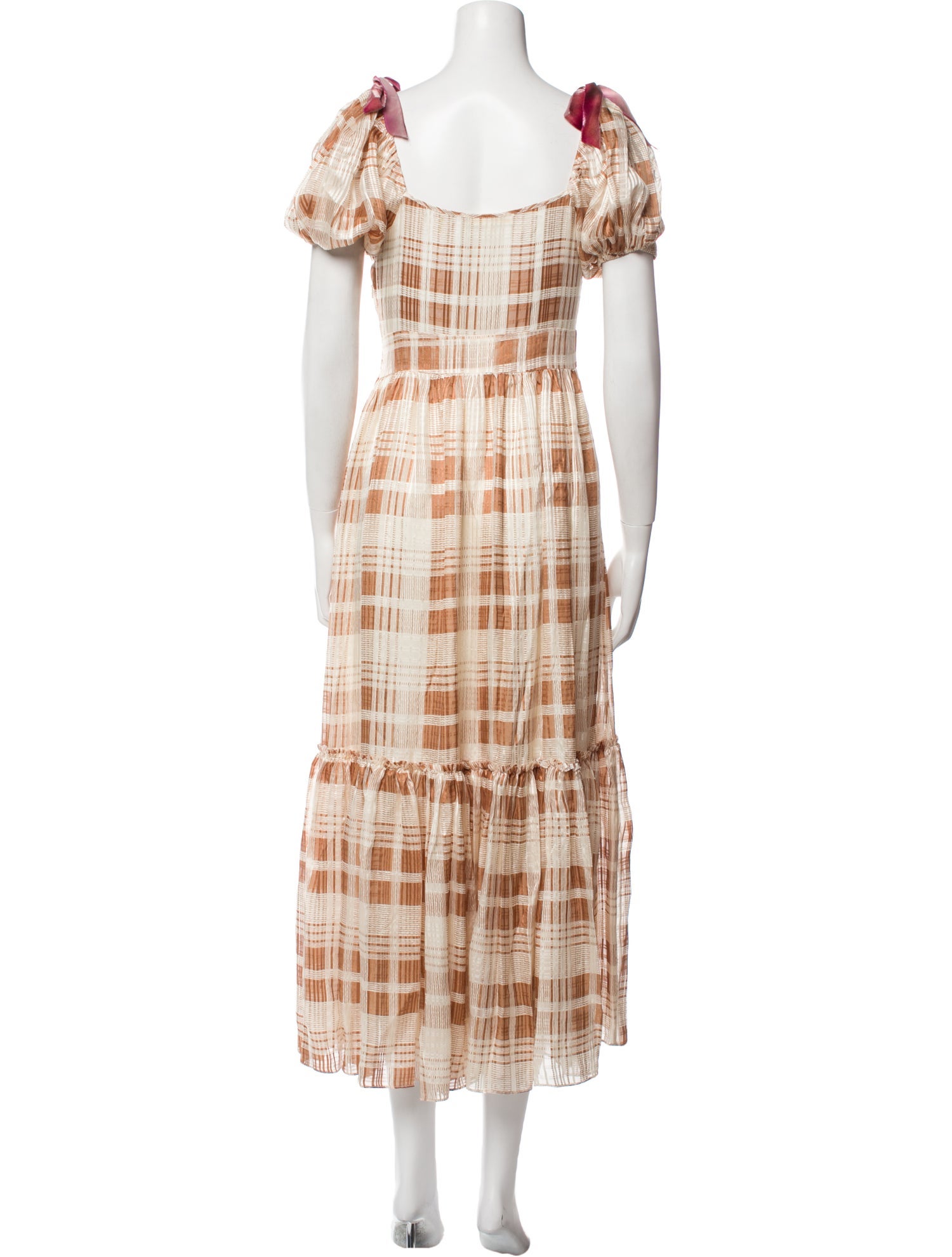 LoveShackFancy Silk Long Dress