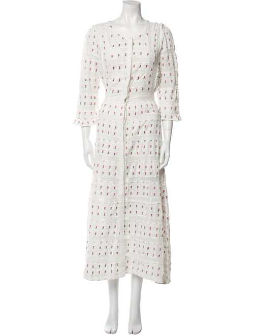 LoveShackFancy Printed Long Dress