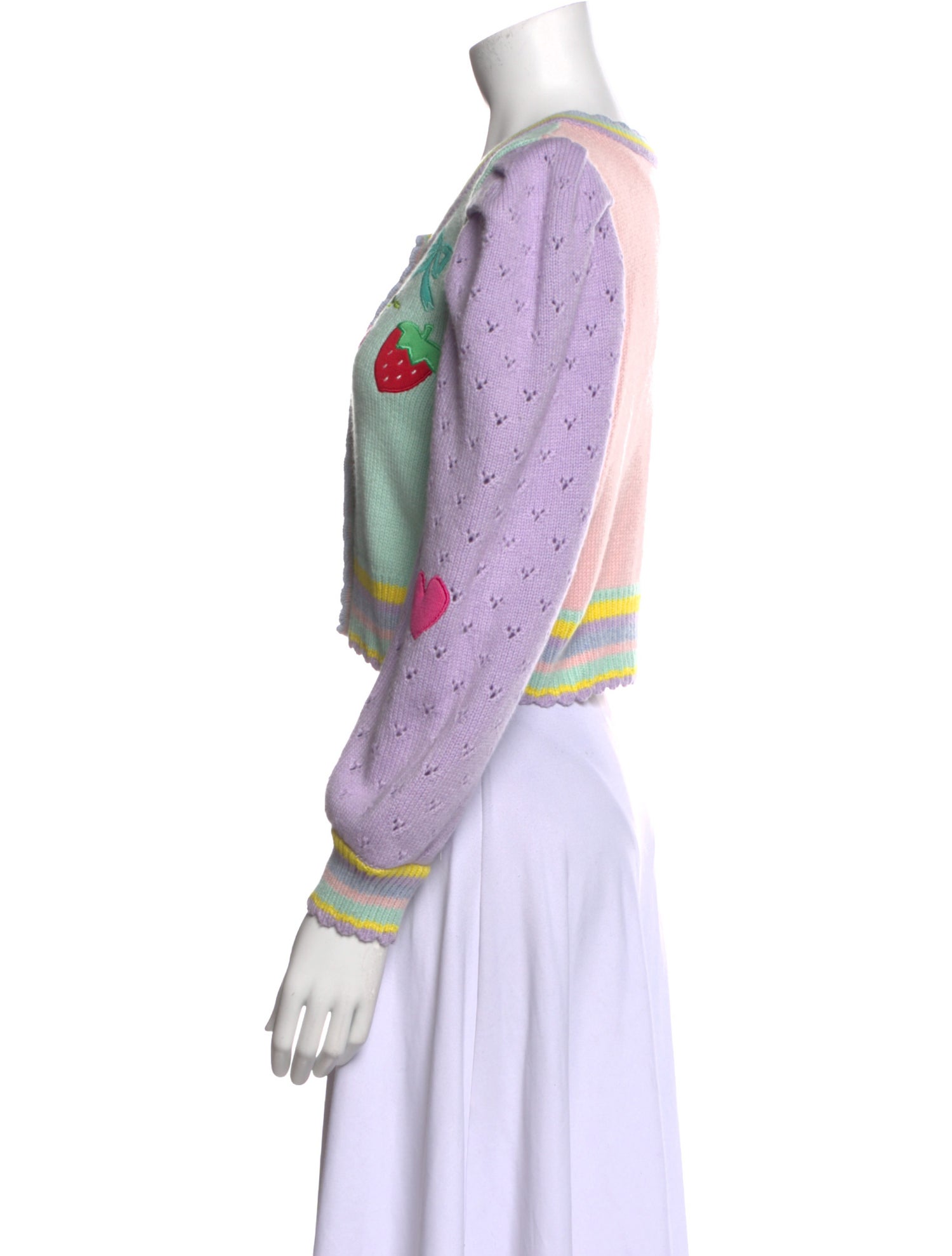 LoveShackFancy Printed Scoop Neck Sweater