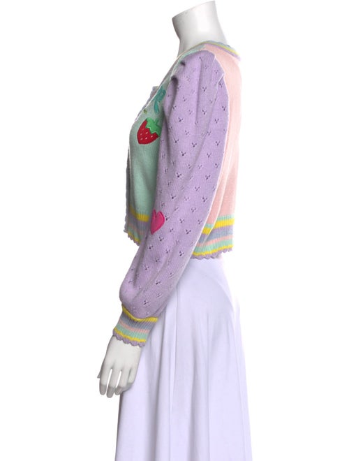 LoveShackFancy Printed Scoop Neck Sweater