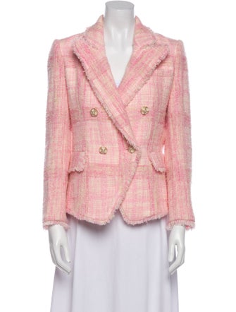 LoveShackFancy Plaid Print Blazer