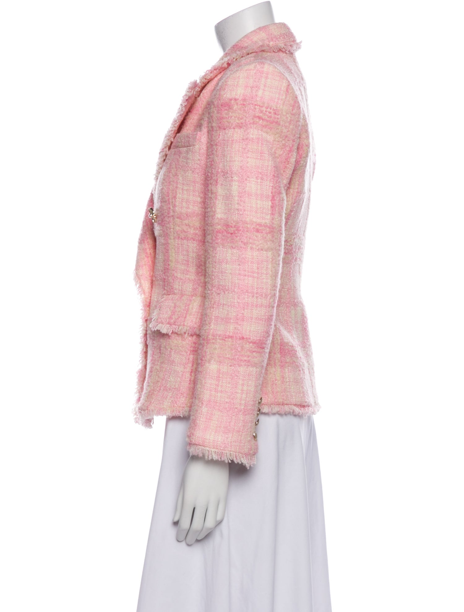 LoveShackFancy Plaid Print Blazer