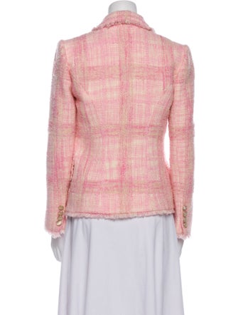 LoveShackFancy Plaid Print Blazer