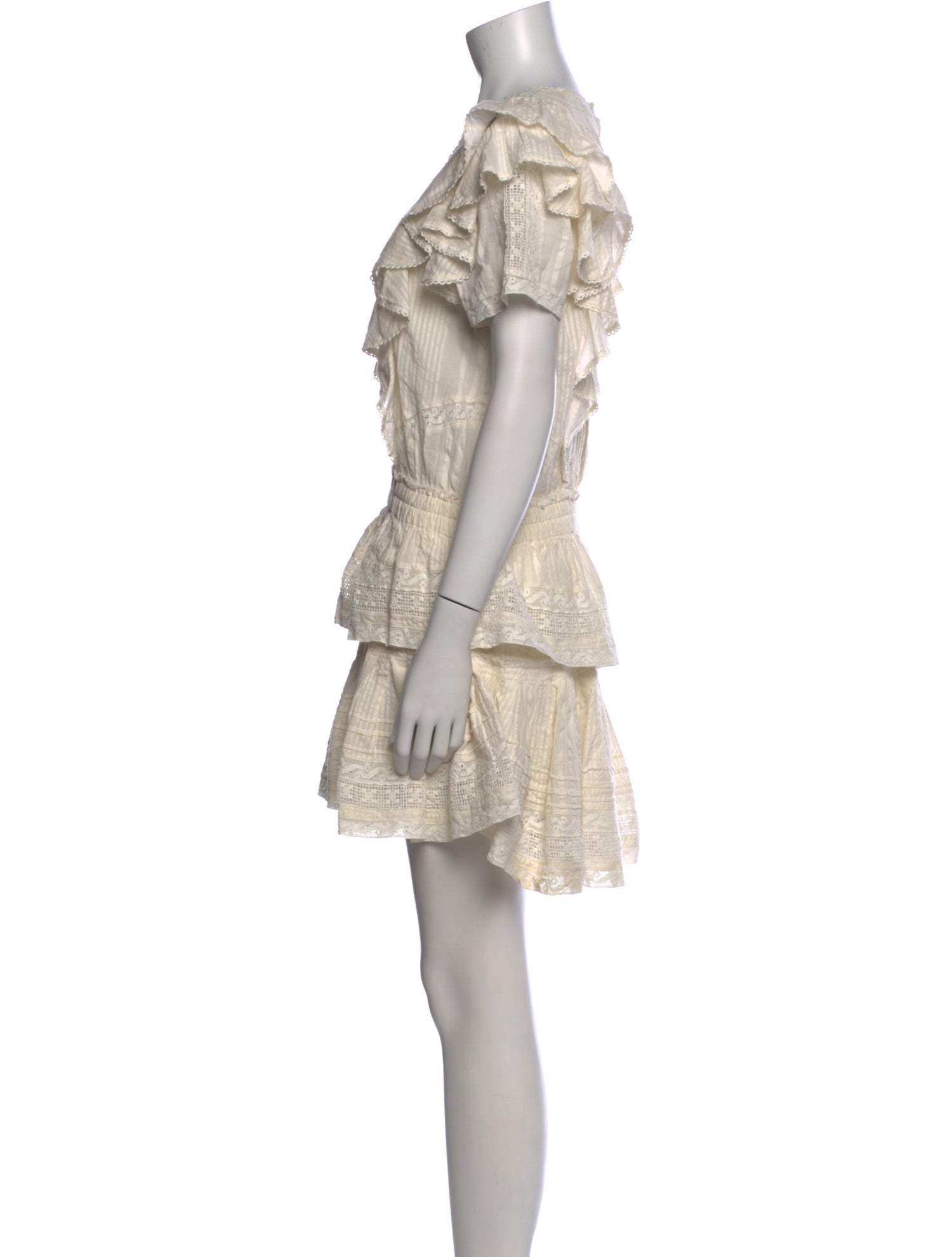 LoveShackFancy Scoop Neck Mini Dress