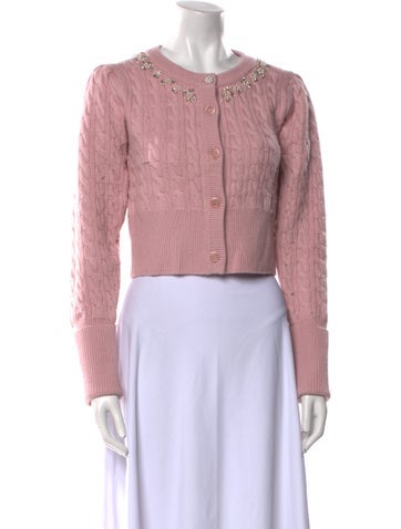 LoveShackFancy Knitwear Merino Wool Crew Neck Sweater S