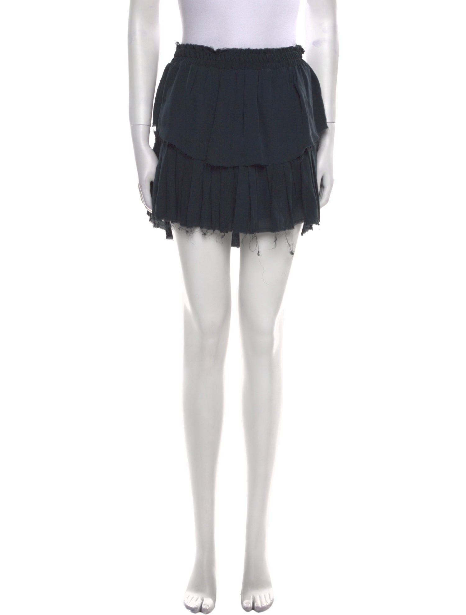 LoveShackFancy Silk Mini Skirt